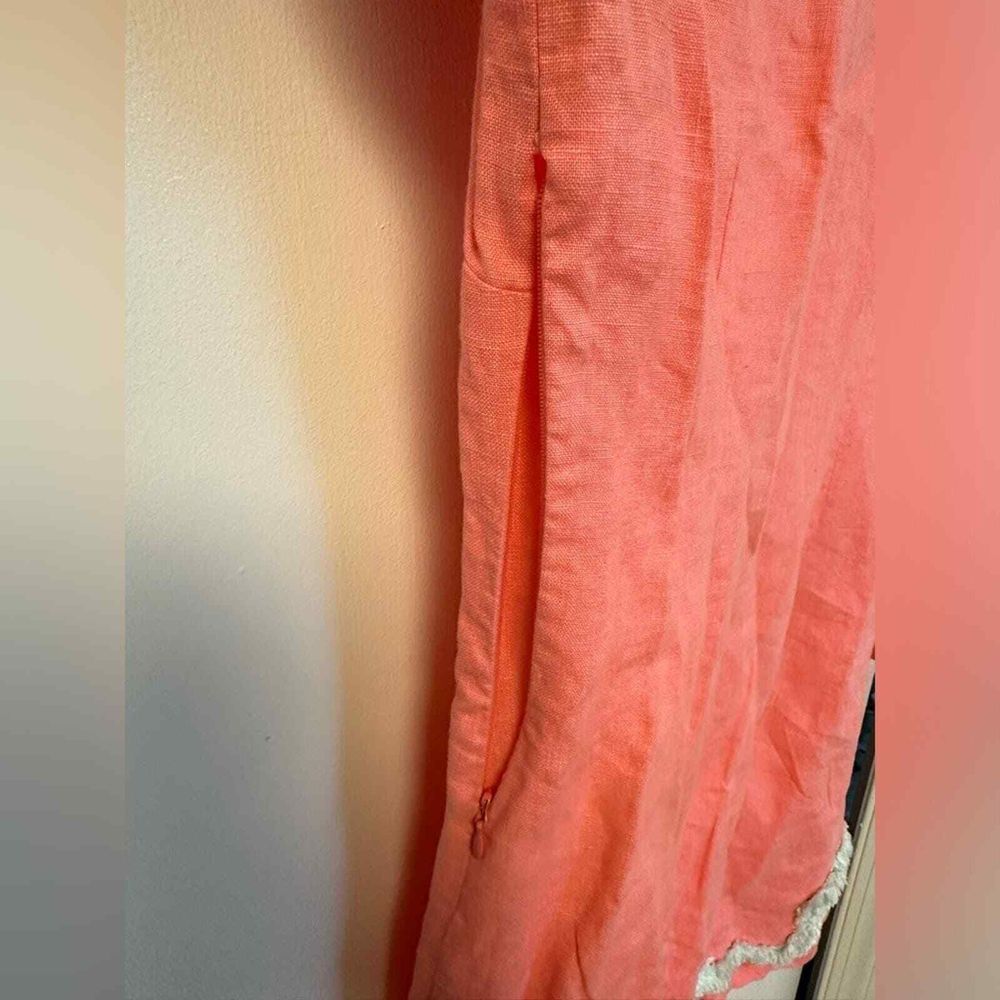 Sail to Sable‎ linen shift dress Sz S - Picture 3 of 5